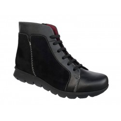 SOFTIES 7206 Μαύρα Γυναικεία Μποτάκια