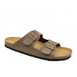 Plakton 180010 Kaki Δερμάτινα Γυναικεία Σανδάλια