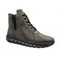 Pace Comfort 5635 Olive Δερμάτινα  Γυναικεία Μποτάκια