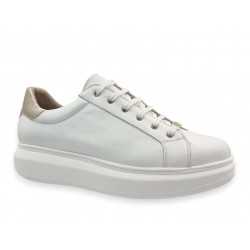 Ragazza 0277 Λευκά Δερμάτινα Γυναικεία Sneakers