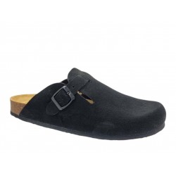 Plakton 171539 Negro Δερμάτινα Ανδρικά Σαμπό