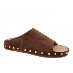 Cat Walk FC23708 Tan Suede Γυναικεία Mules - Παντόφλες