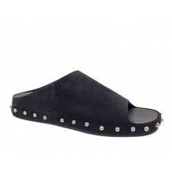 Cat Walk FC23708 Black Suede Γυναικεία Mules - Παντόφλες