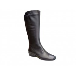 Boxer 51606 15-011 Μαύρες Δερμάτινες Γυναικείες Μπότες