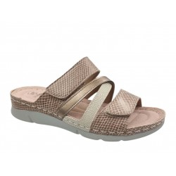 B-Soft 2611 Beige Γυναικείες Παντόφλες 