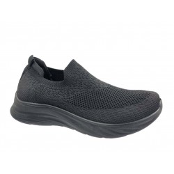 B-Soft 92507 Μαύρα Πάνινα Γυναικεία Loafers