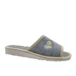 Kolovos 139-26 Γκρι Τζιν Lime Γυναικείες Παντόφλες 