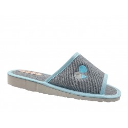 Kolovos 139-26 Γκρι Τζιν Σιέλ Γυναικείες Παντόφλες 