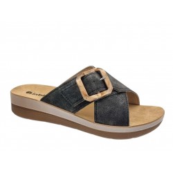 INBLU FT000020 Μαύρες Γυναικείες Παντόφλες