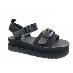 Zak SD-96001 Black Πλατφόρμες - Πέδιλα