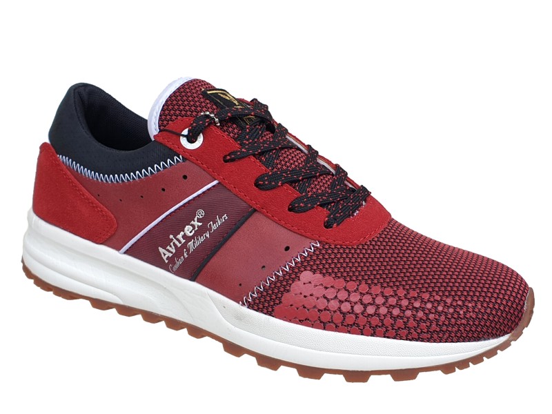 Avirex shoes AN-0611 Red | Ανδρικά Sneakers - Αθλητικά Παπούτσια