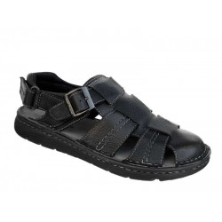 Hush Puppies 04447-201 Μαύρα Ανδρικά Πέδιλα