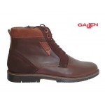 Ανδρικά Παπούτσια Gallen 510 Καφέ Casual Δερμάτινα Μποτάκια