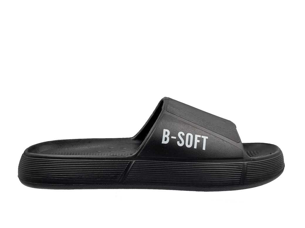 B-soft 55/22801 Μαύρες Ανδρικές Σαγιονάρες