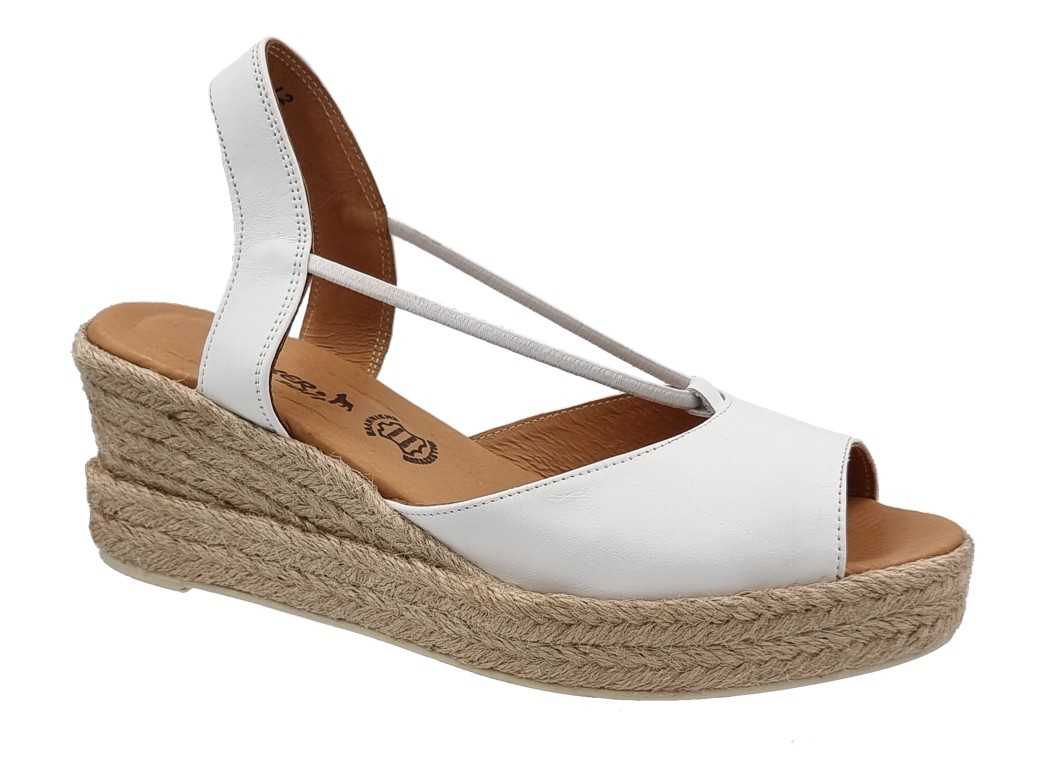 Boxer 82715 15-001 Λευκές Δερμάτινες Εσπαντρίγιες