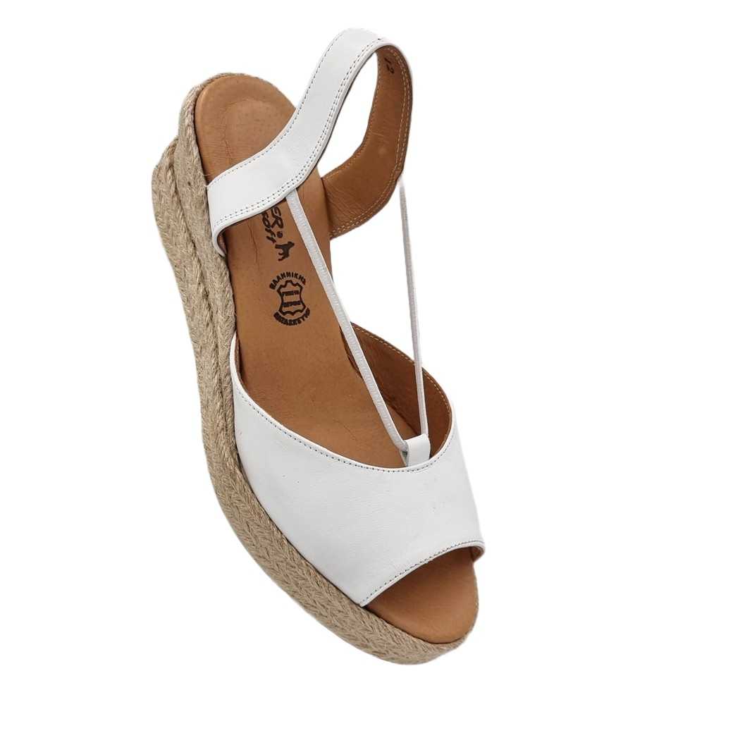 Boxer 82715 15-001 Λευκές Δερμάτινες Εσπαντρίγιες