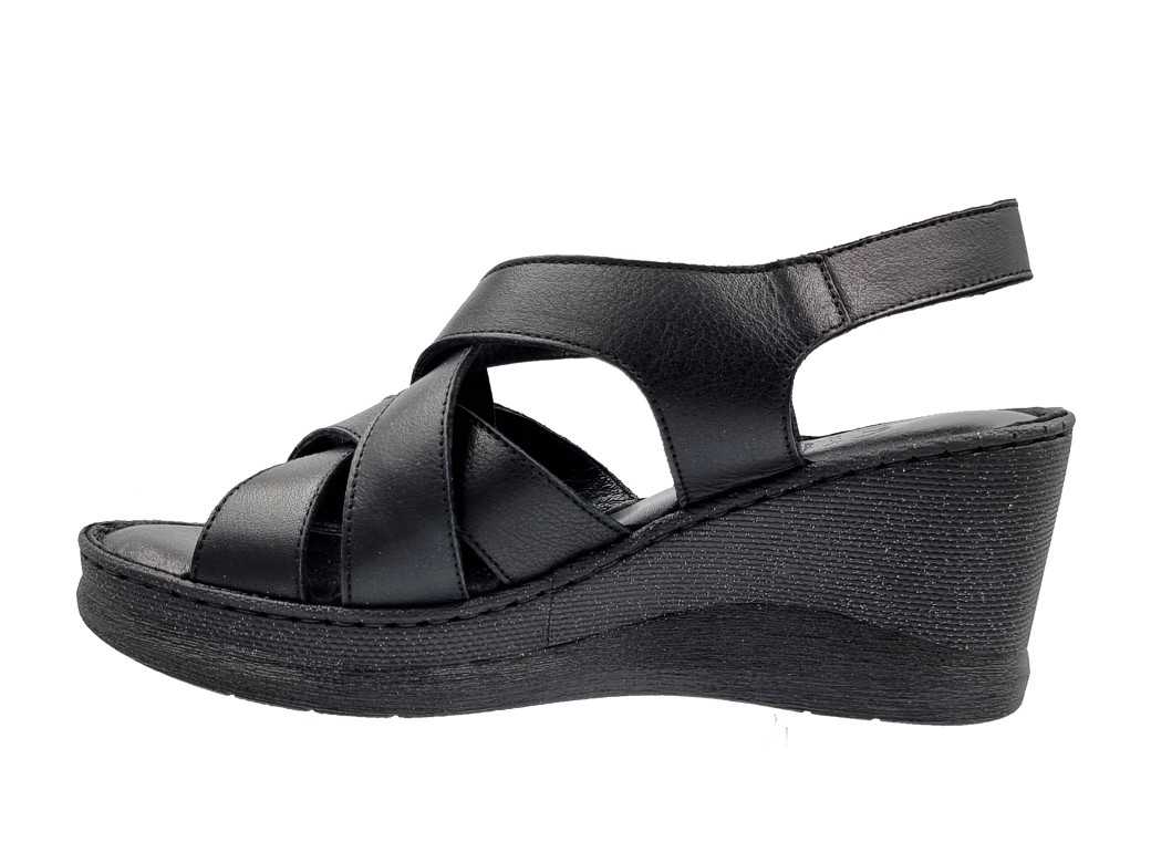 Boxer 98288 10-011 Μαύρες Γυναικείες Πλατφόρμες - Πέδιλα
