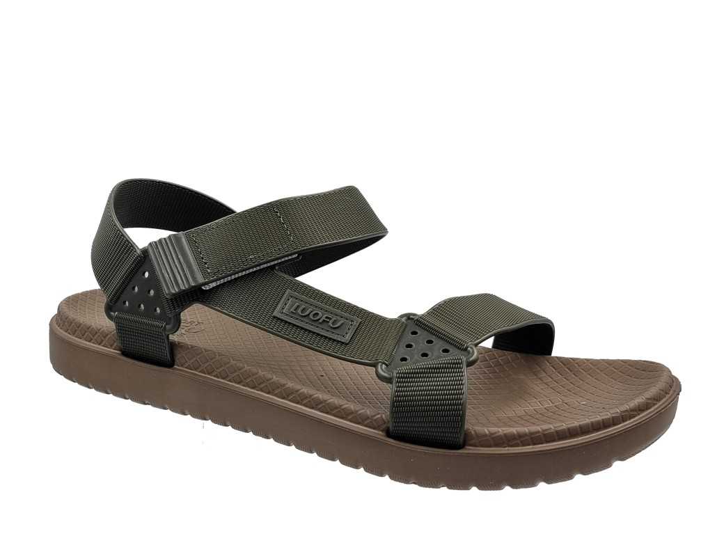 Zak - Luofu SD-11009 Khaki Ανδρικά Σανδάλια