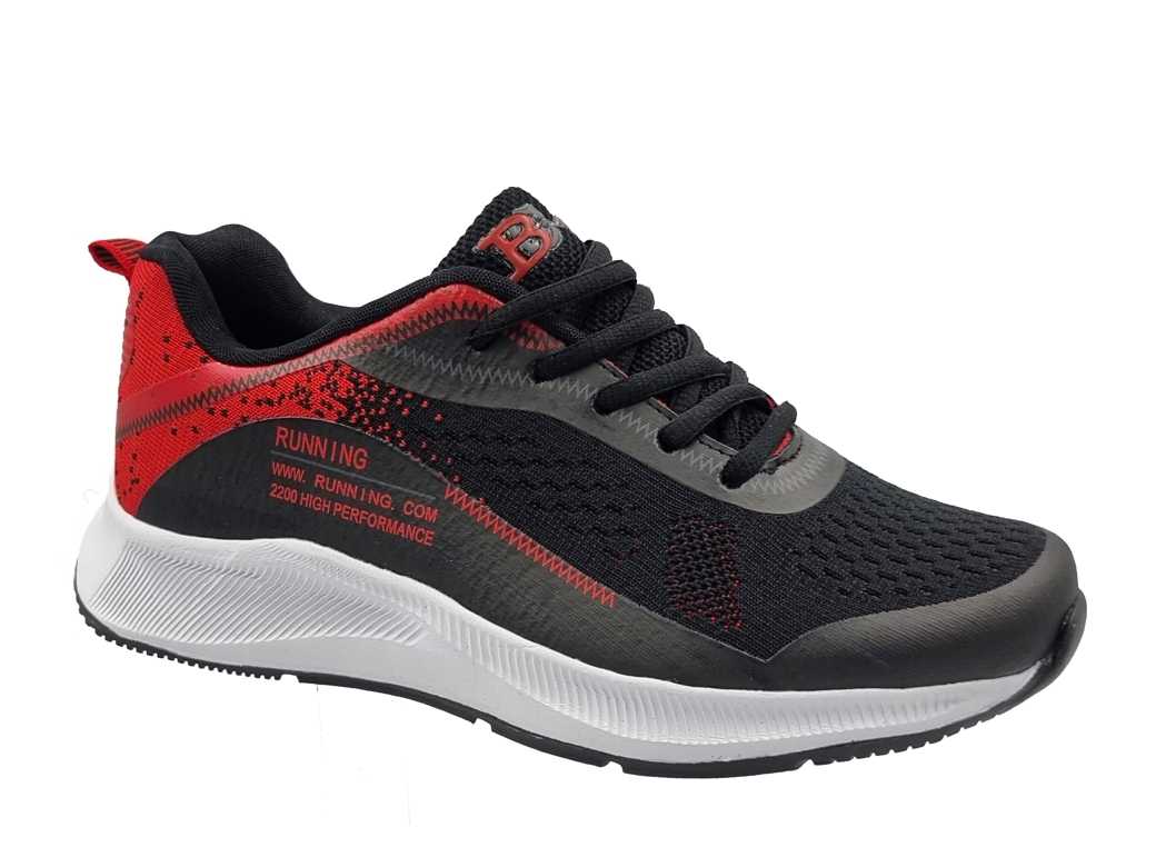 Zak-BC sd14029 Black-Red Γυναικεία Sneakers