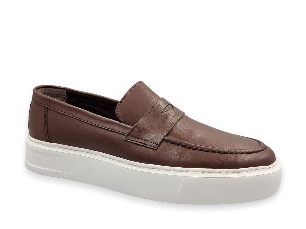 Phill Hagan K-101 Tan Δερμάτινα Casual Ανδρικά Μοκασίνια
