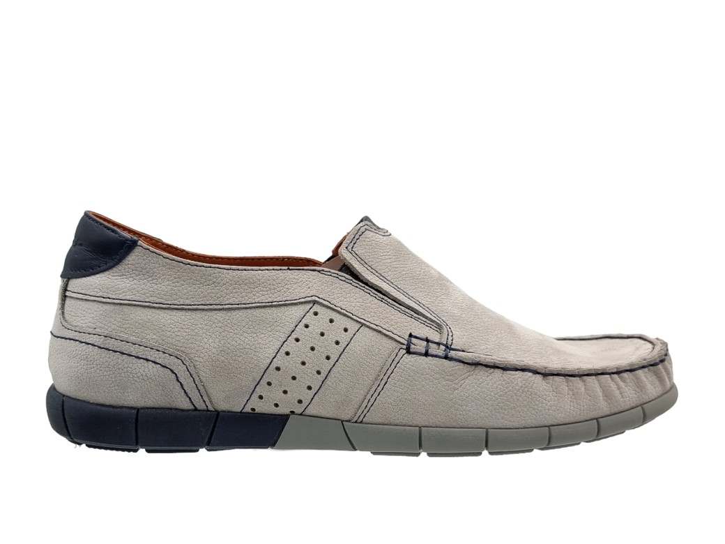 Boxer 21358 30-408 Γκρι Δερμάτινα Ανδρικά Μοκασίνια