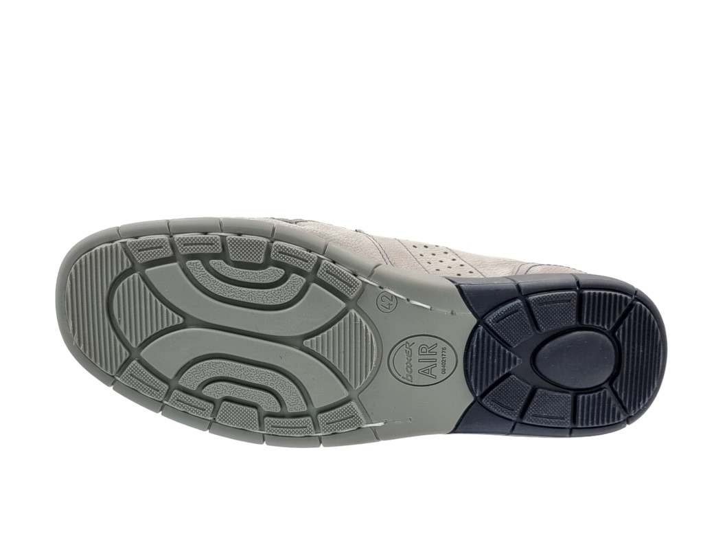 Boxer 21358 30-408 Γκρι Δερμάτινα Ανδρικά Μοκασίνια