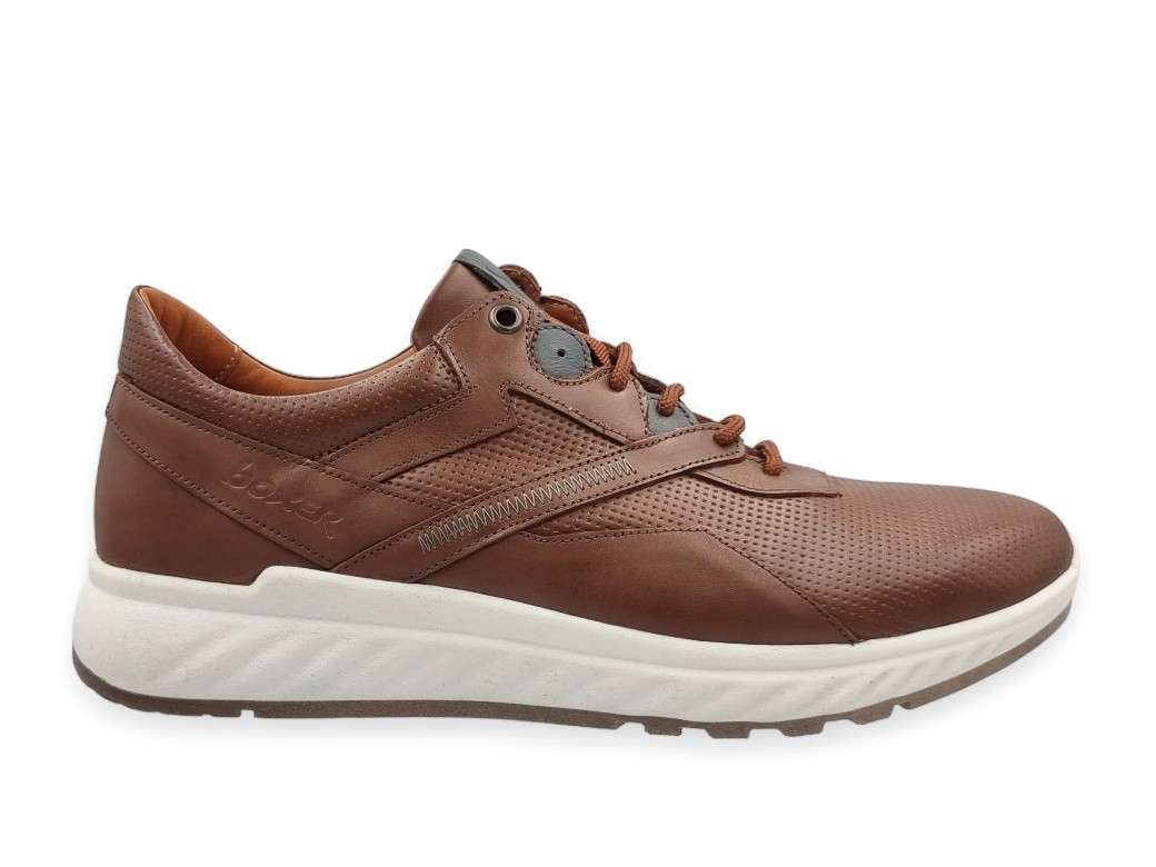 Boxer 43009 15-019 Ταμπά Δερμάτινα Ανδρικά Sneakers