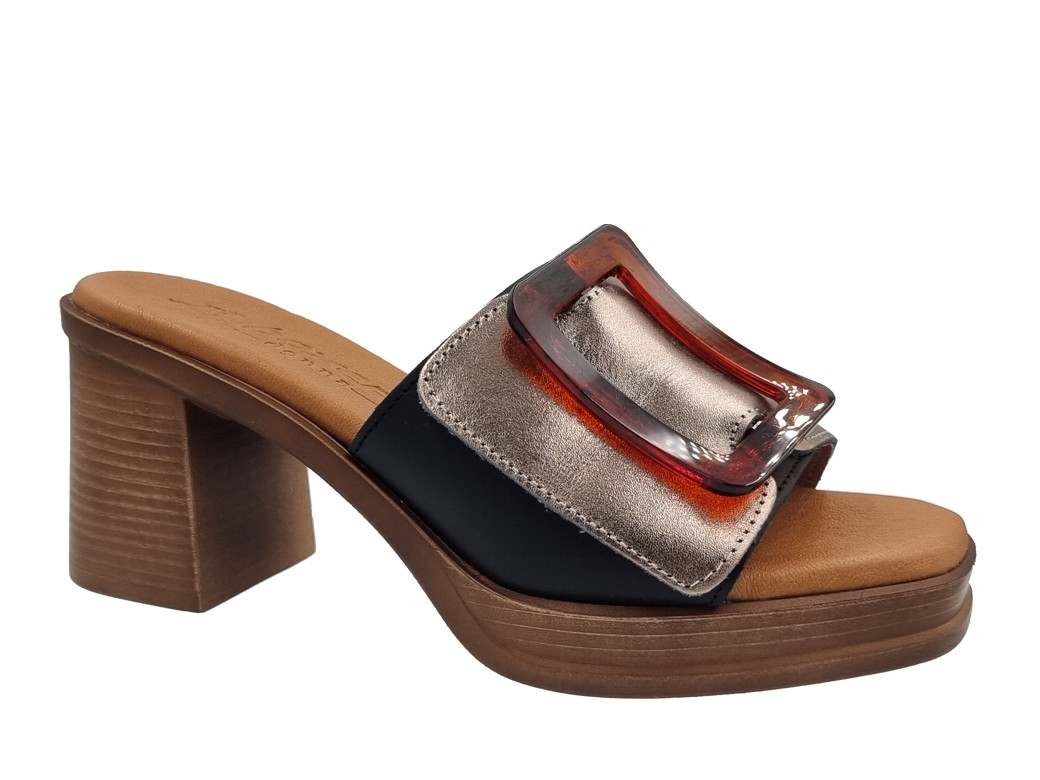 Boxer 97022 10-065 Ατσαλί Δερμάτινα Mules