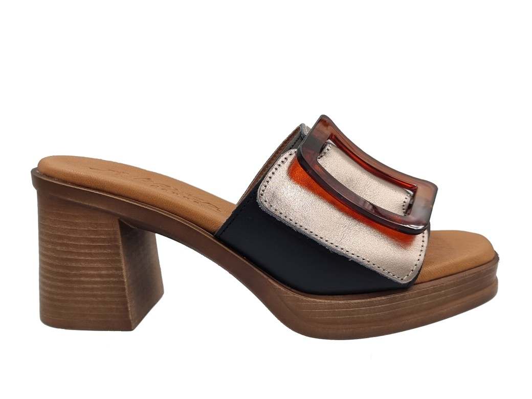 Boxer 97022 10-065 Ατσαλί Δερμάτινα Mules