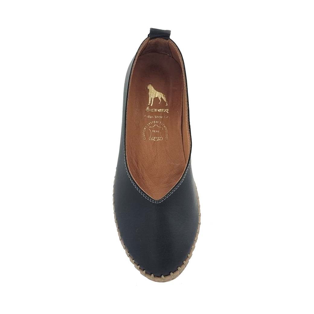 Boxer 98392 15-011 Μαύρα Δερμάτινα Γυναικεία Μοκασίνια