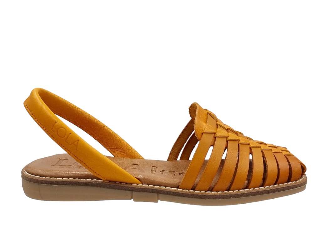 Lola Almagro 9360 Mango Δερμάτινα Γυναικεία Σανδάλια