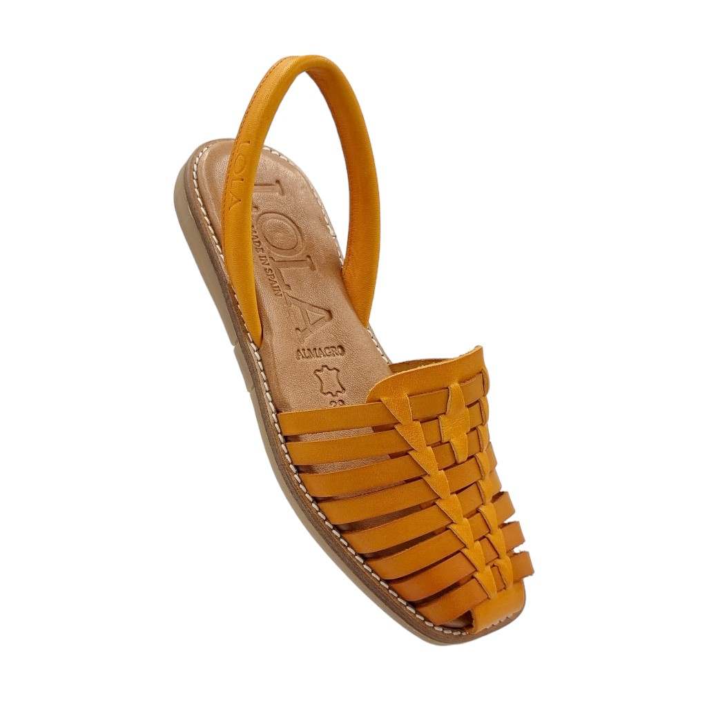 Lola Almagro 9360 Mango Δερμάτινα Γυναικεία Σανδάλια