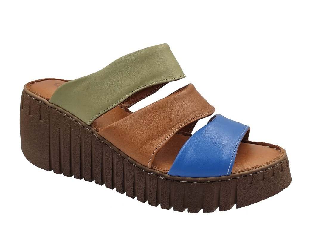 Pace comfort 16301 Multi Δερμάτινα Mule