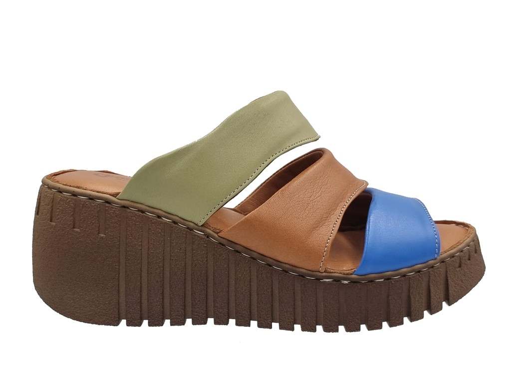 Pace comfort 16301 Multi Δερμάτινα Mule
