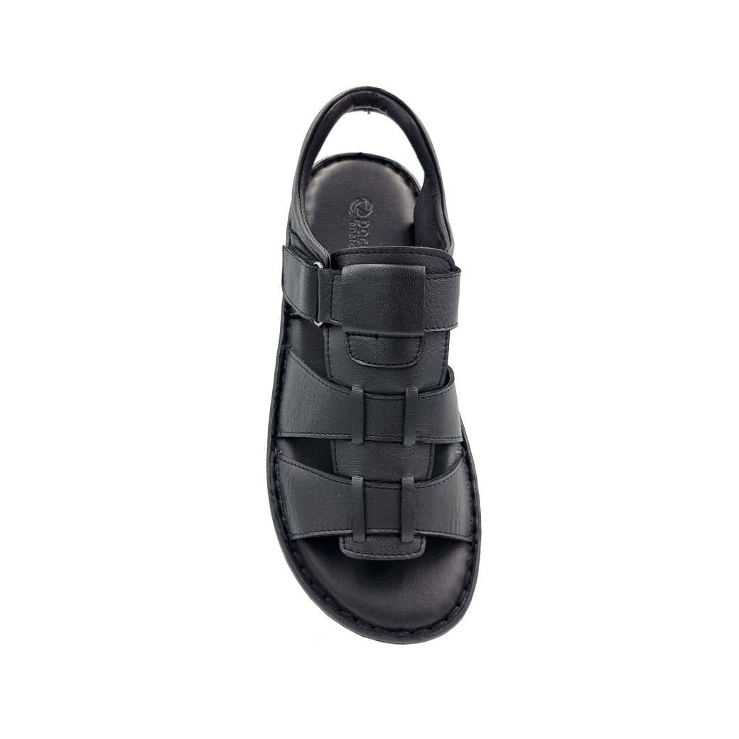 Pace Comfort 5873 Μαύρα Δερμάτινα Ανδρικά Πέδιλα
