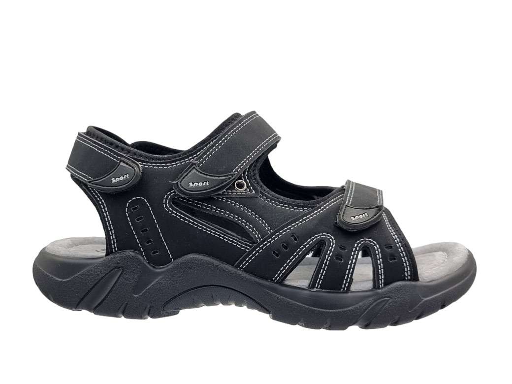 Sabino 128793 Μαύρα Ανδρικά Πέδιλα