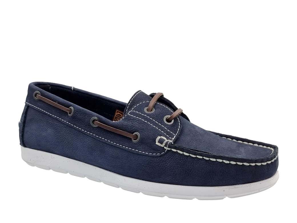 Safe Step 453532 Μπλε Δερμάτινα Ανδρικά Boat