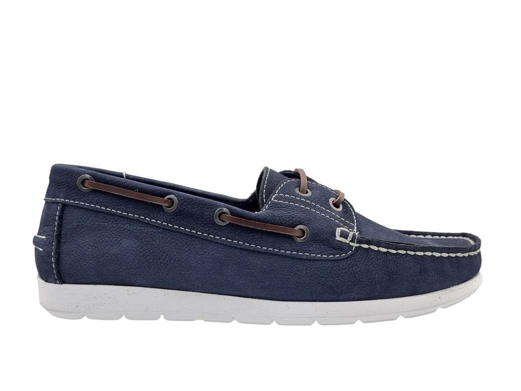 Safe Step 453532 Μπλε Δερμάτινα Ανδρικά Boat