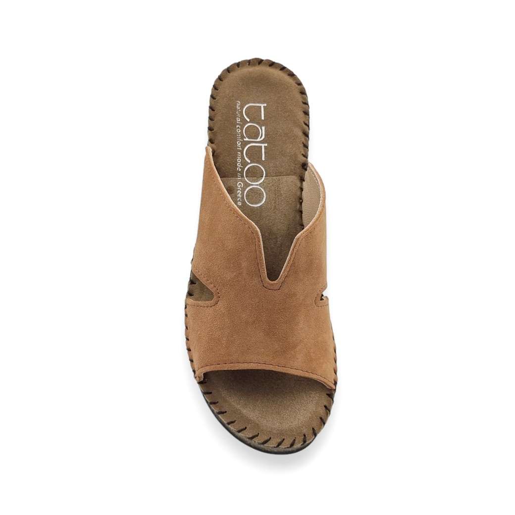 Tatoo TB-6000 Whiskey Δερμάτινα Γυναικεία Mules - Τσόκαρα