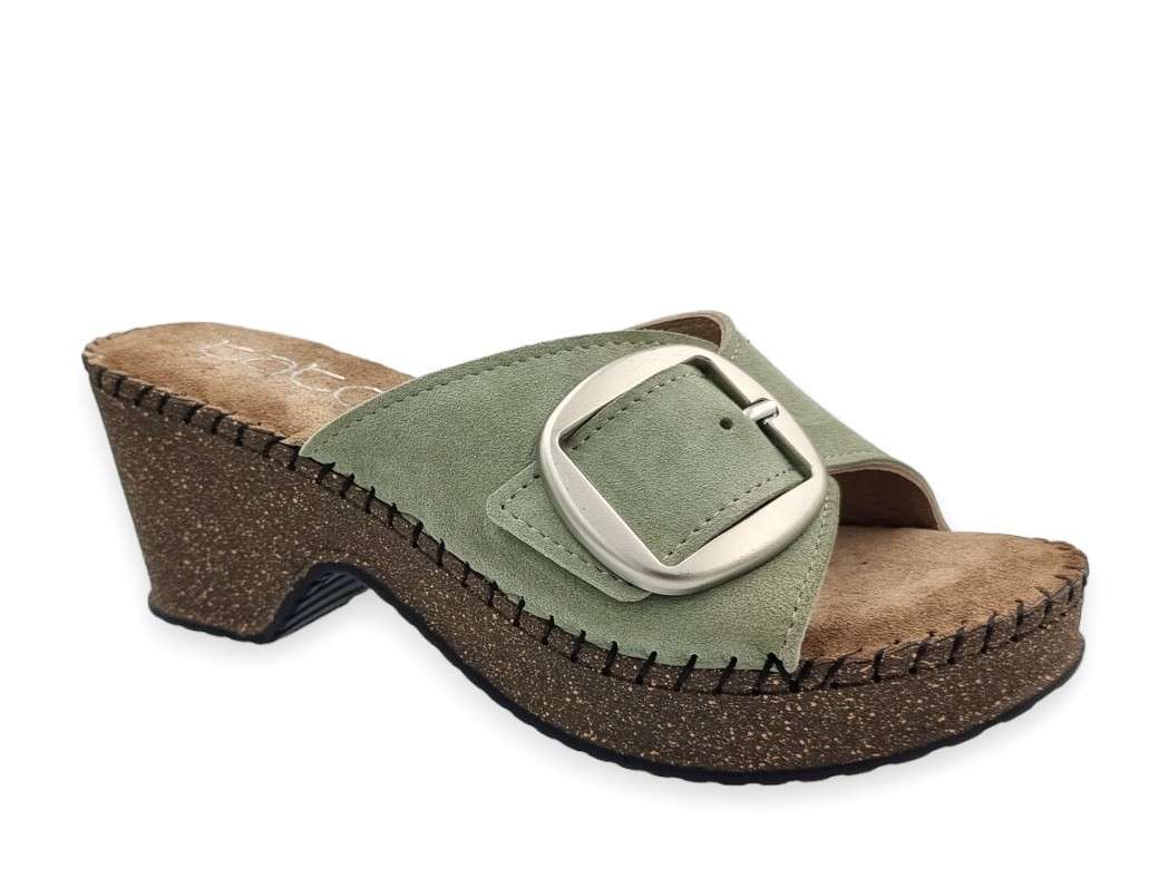 Tatoo TB-6050 Menta Δερμάτινα Γυναικεία Mules - Τσόκαρα