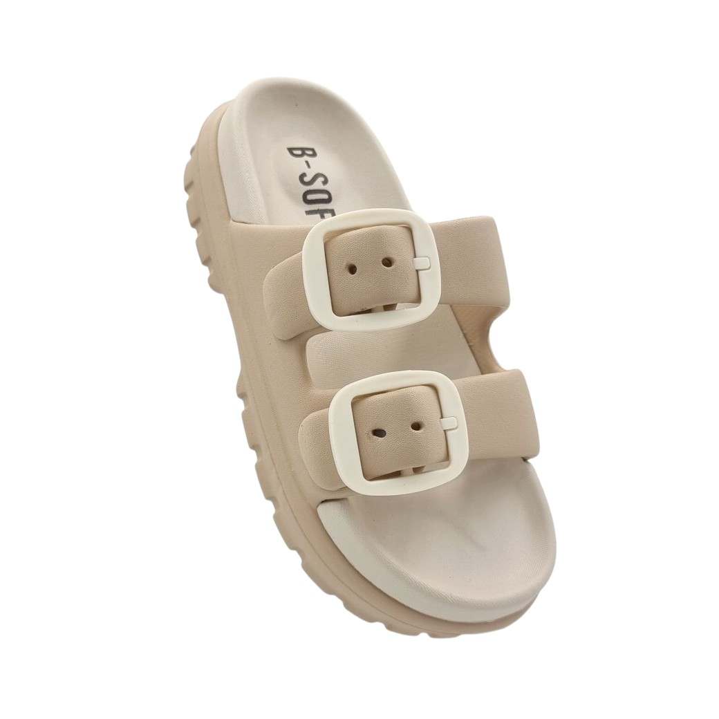 B-soft 55/24905 Beige Γυναικείες Σαγιονάρες