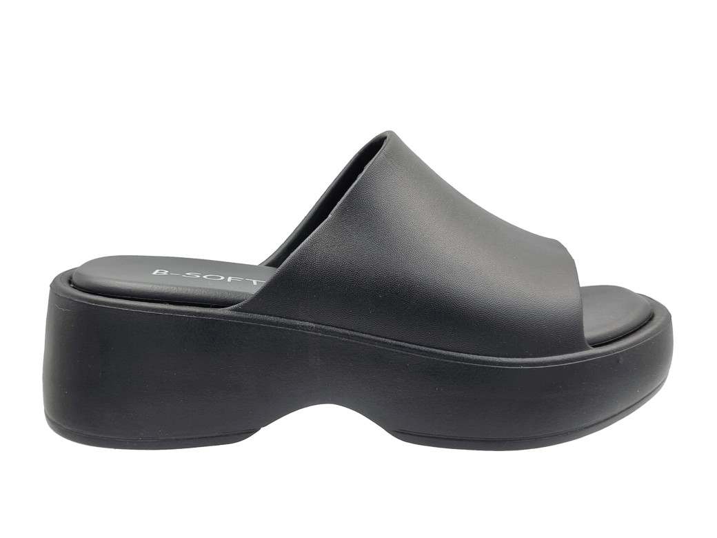 B-soft 2509 Μαύρες Γυναικείες Σαγιονάρες - Mules