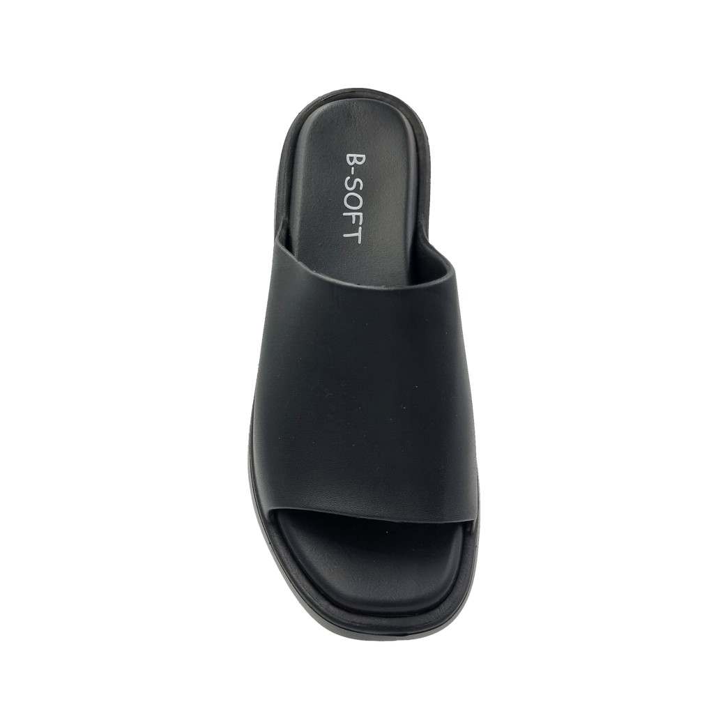 B-soft 2509 Μαύρες Γυναικείες Σαγιονάρες - Mules