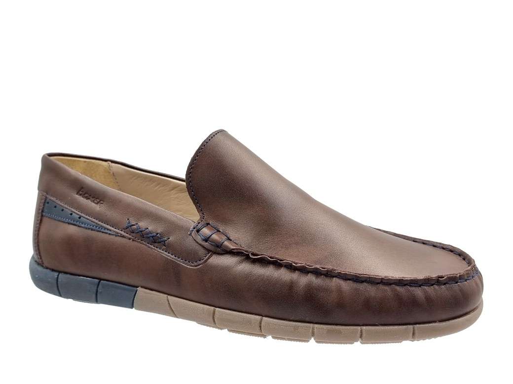 Boxer 21364 15-014 Καφέ Δερμάτινα Ανδρικά Μοκασίνια