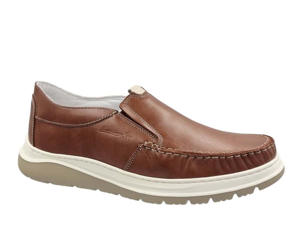 Boxer 24500 15-019 Ταμπά Δερμάτινα Ανδρικά Μοκασίνια