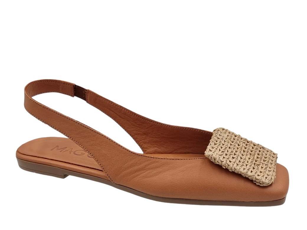 Mago 97578 Coconut Δερμάτινα Γυναικεία Σανδάλια