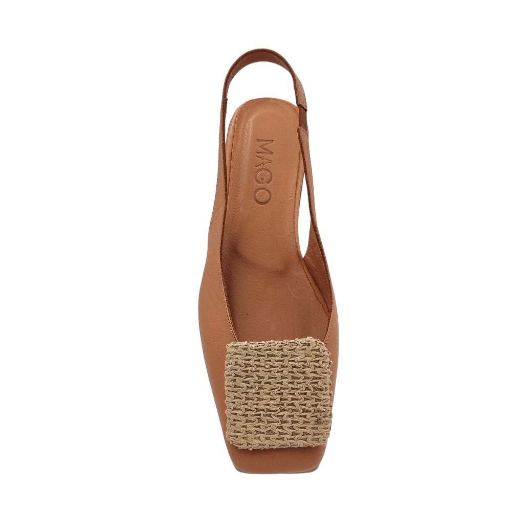 Mago 97578 Coconut Δερμάτινα Γυναικεία Σανδάλια