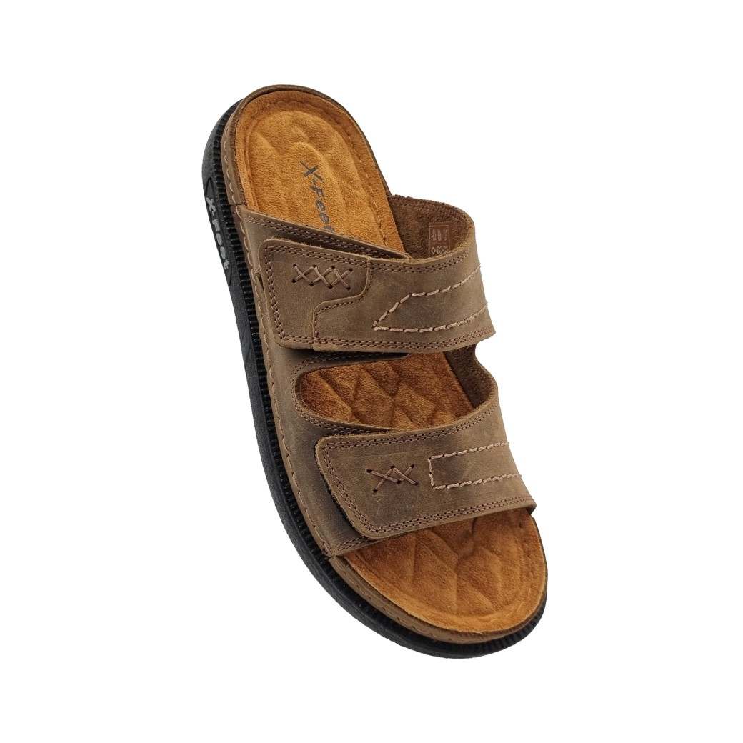 X-Feet A82 Ταμπά Δερμάτινα Ανδρικά Σανδάλια