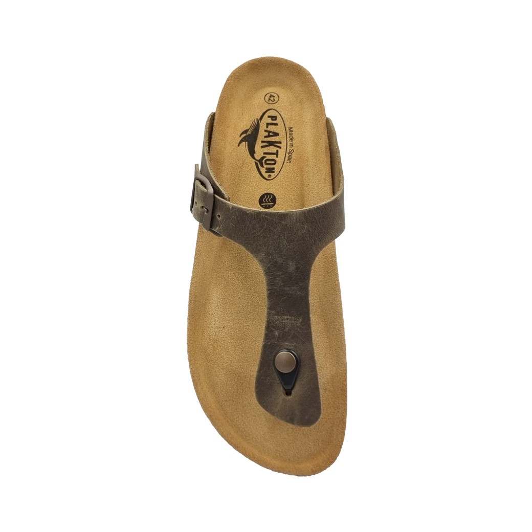 Plakton 175081 Apure Kaki Δερμάτινα Ανδρικά Σανδάλια