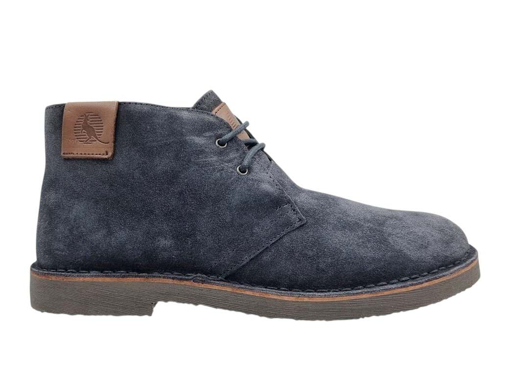 Canguro CA-690 Blue Δερμάτινα Ανδρικά Μποτάκια